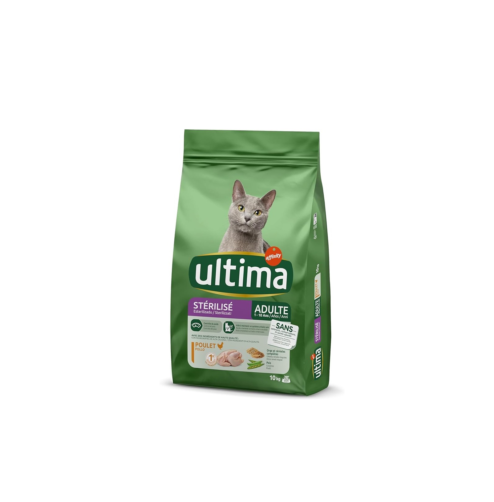 Pienso Ultima Esterilizado Adult Pollo para gatos adultos 10kg