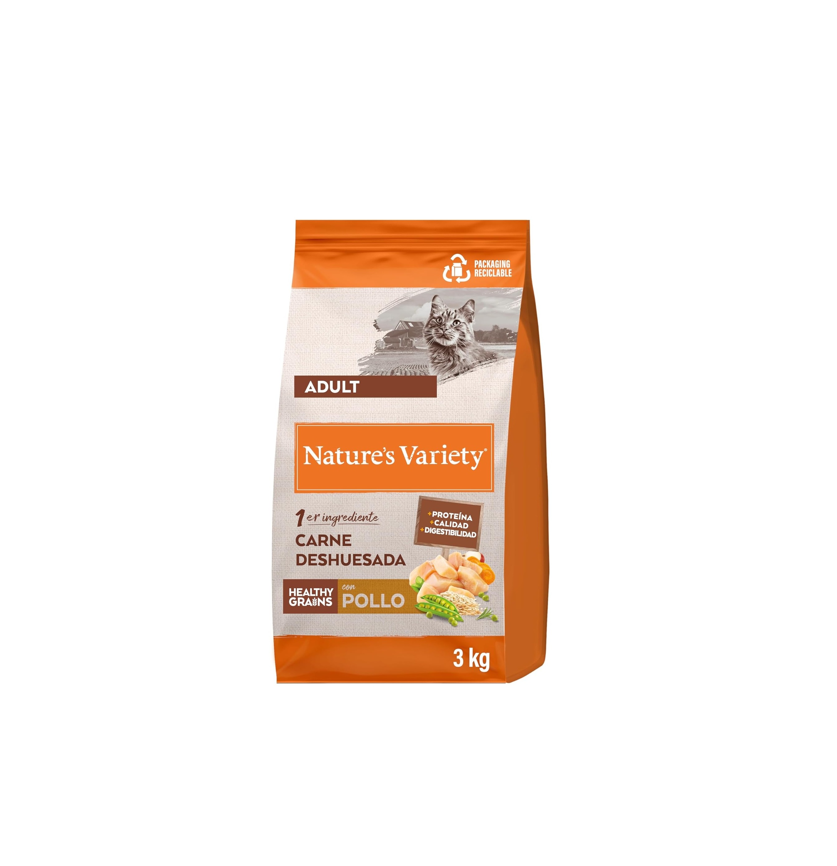 Nature's Variety Healthy Grains – Pienso Natural para Gatos Adultos no esterilizados