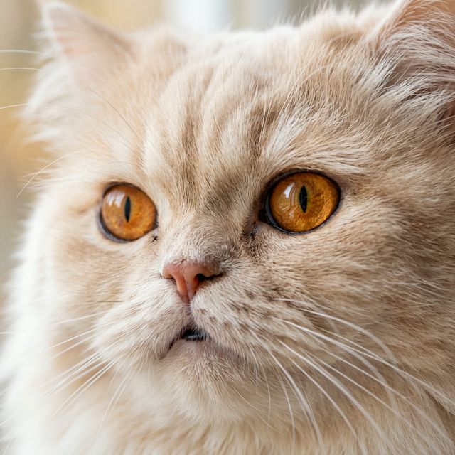 Detalle de ojos de gato persa